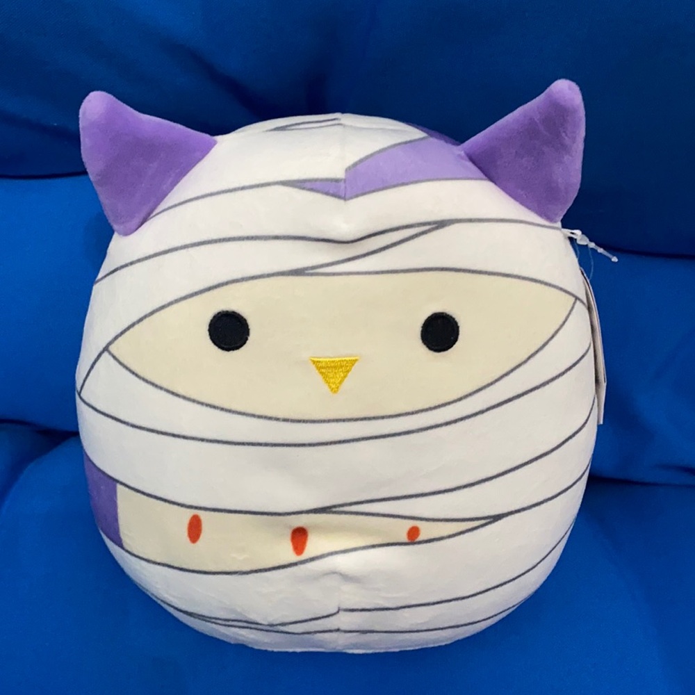 Original Squishmallows Named Holly Size 8 “ Inch Mummy Owl NWTS 2021 - Picture 1 of 11